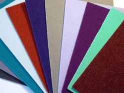 Coloured non woven needled felt